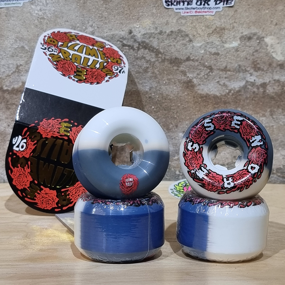 [0315] ล้อ Slime Balls 56mm แข็ง 97A 99A รุ่น SantaCruz, Vomits, berger