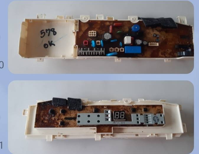 อันที่ 578 บอร์ดถอดเครื่องซักผ้า ซัมซุง MFSUE80NCC-T2 WA85U3 6.5K แผงคีย์กด DC61-01752A ดีเทสแล้ว