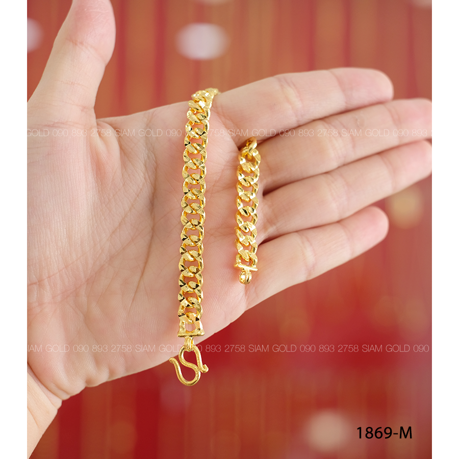 สร้อยข้อมือ เลสตัดจิก 1 บ. (M)