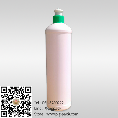 ขวดพลาสติกสีขาวเนื้อด้านจุกปิดแบบดึง 500 ml. 20 ชิ้น : 005417