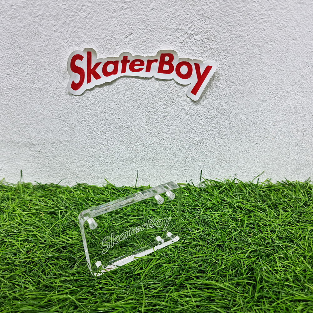 [0311] อคิลิคใสรองทรัค surf skate หนา 10mm 15mm เพิ่มความสูงกันล้อกัดบอร์ด