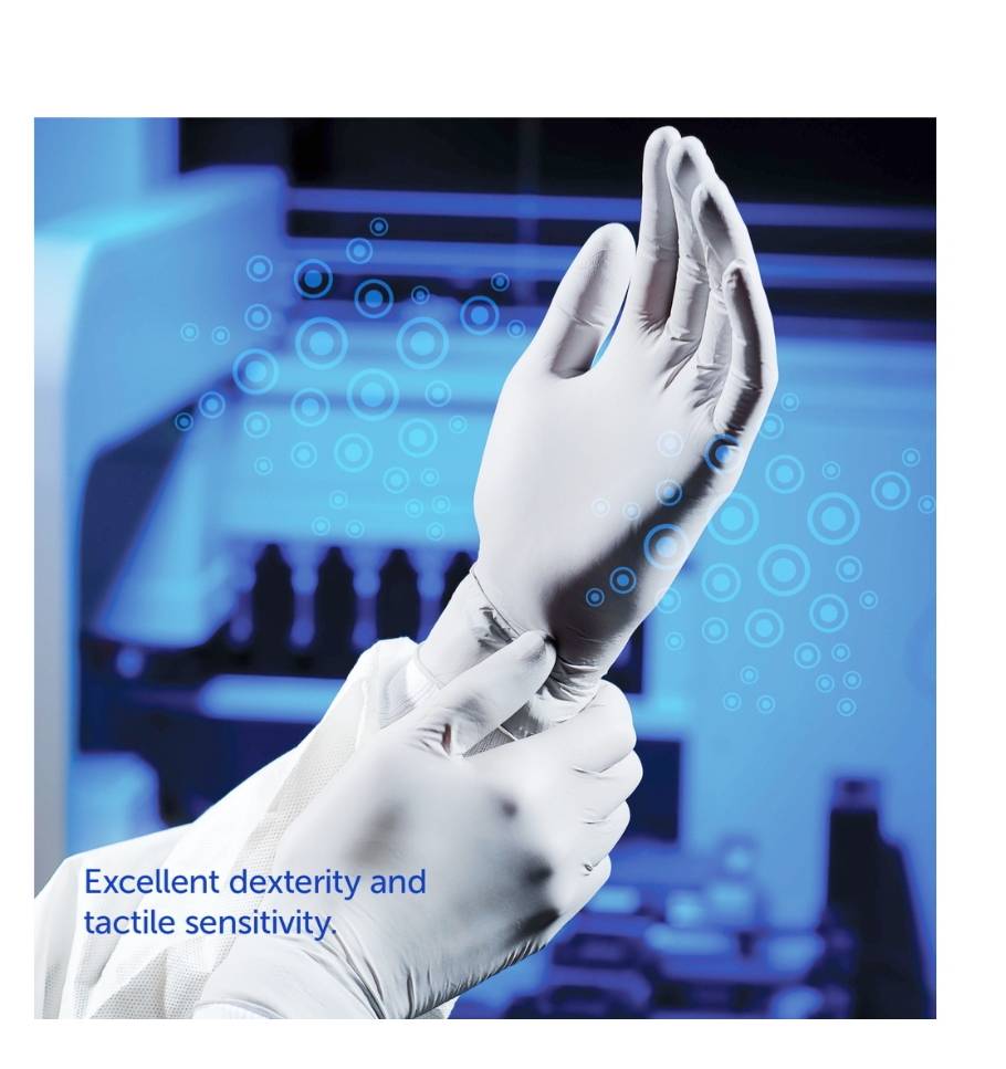 [ยกลัง 10 กล่อง] SIL40 ถุงมือไนไตรซิลเวอร์ ยาว 9.5 นิ้ว หนา 3 มิล หนัก 3.5-4 กรัม (100ชิ้น/กล่อง) แบรนด์ ดูราเซฟ