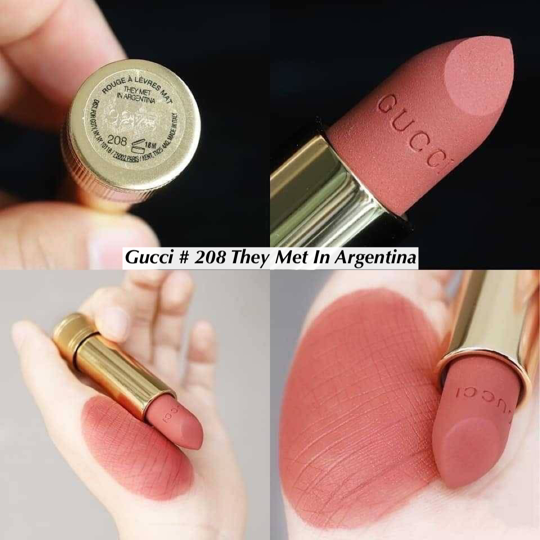 Gucci Rouge a Levres Mat Lip & Pink Mirror