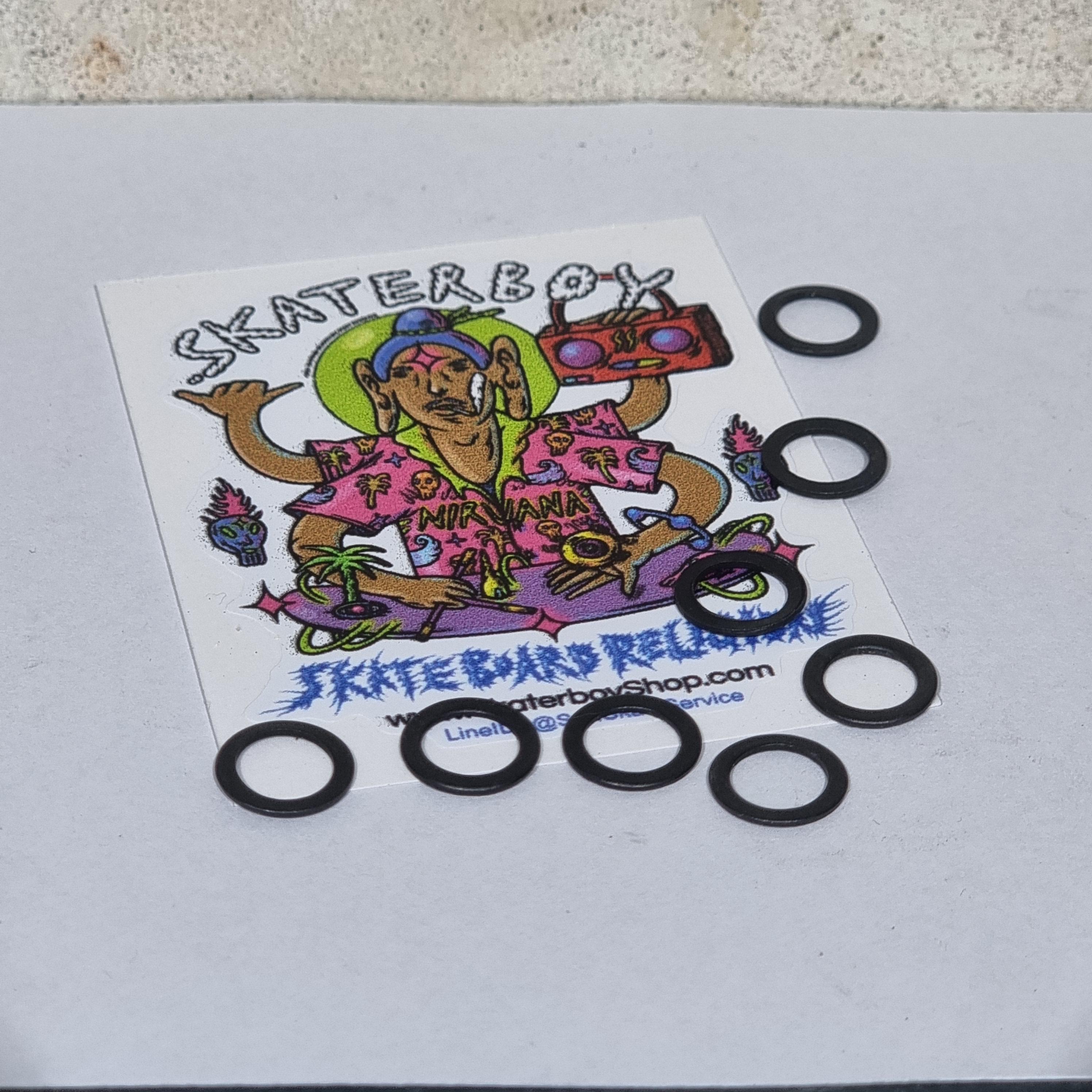 [0318] แหวนทรัค ปะเก็นแบริ่ง สีดำ สีเงิน สีทอง gasket sliding bearing truck