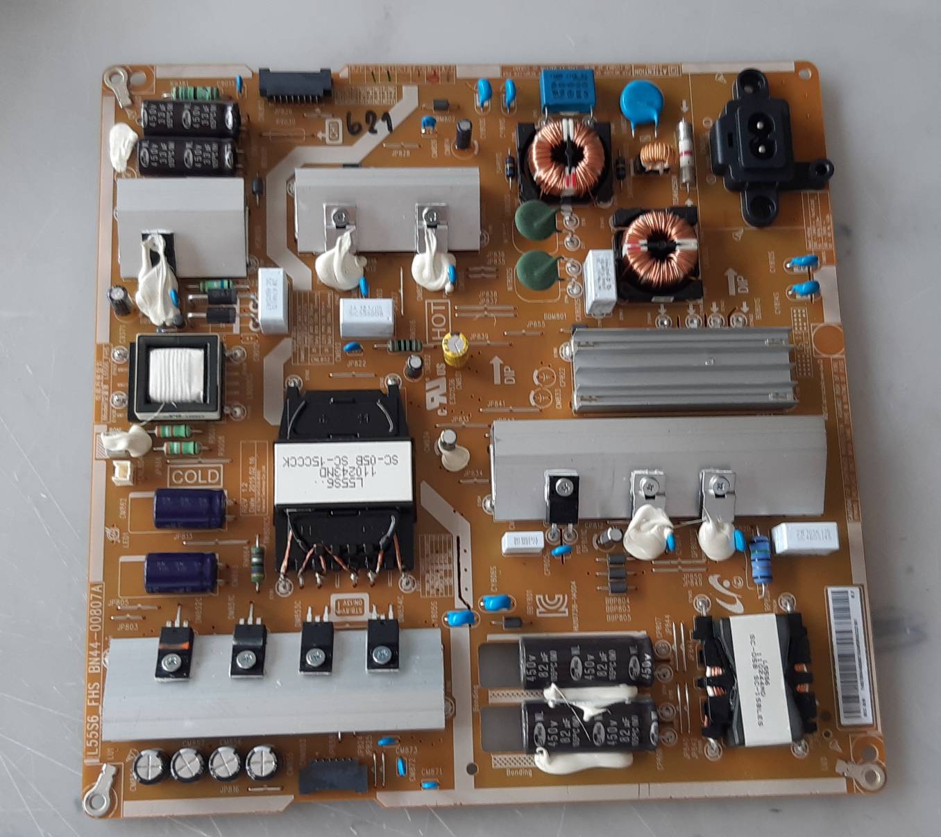 อันที่ 621 Samsung UA55JU6600K ซัฟฟลาย BN44-00807A ดีจอแตก