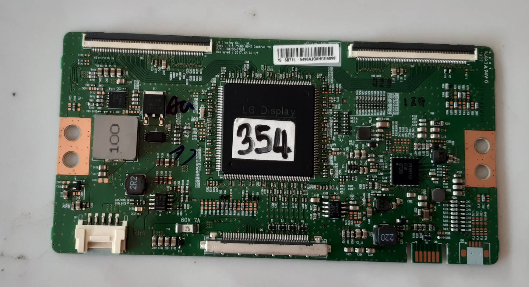 อันที่ 354 LG 75UM6970PTB ทีคอน 6870C-0759B ดีเทสแล้ว