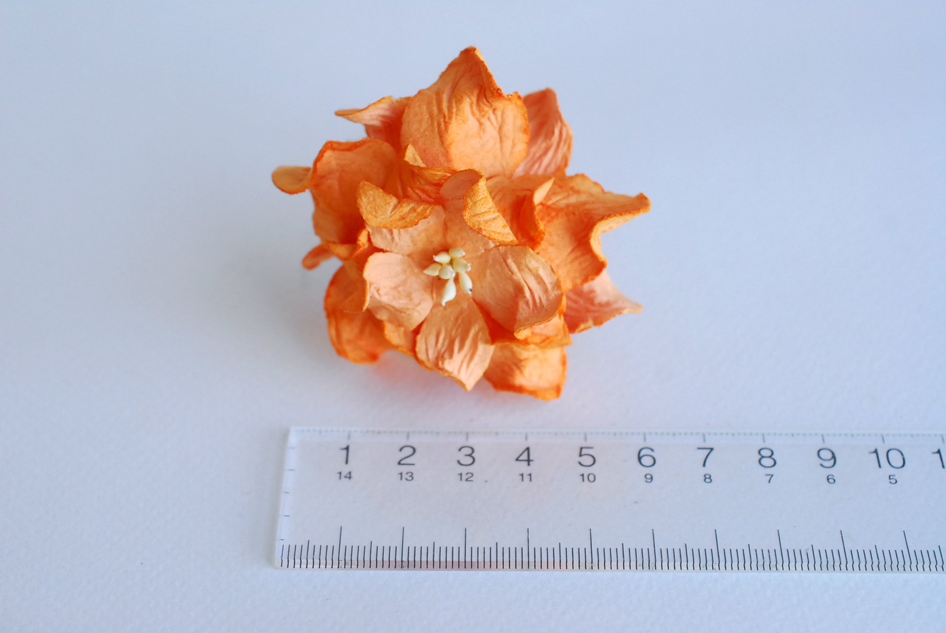 ดอกไม้กระดาษสา ราคาส่ง, ดอกการเดนเนียกระดาษสา ดอกไม้ประดิษฐ์ ตกแต่งงานแต่งงาน ประดิษฐ์ข้อมือเพื่อนเจ้าสาว ขนา่ด 5.5 cm., สำหรับของชำร่วย, งานแต่งงาน, ดอกไม้ทำข้อมือเจ้าสาว สีส้ม จำนวน 25 ดอก Paper flower,25 Pieces mulberry gardenia flowers supplies