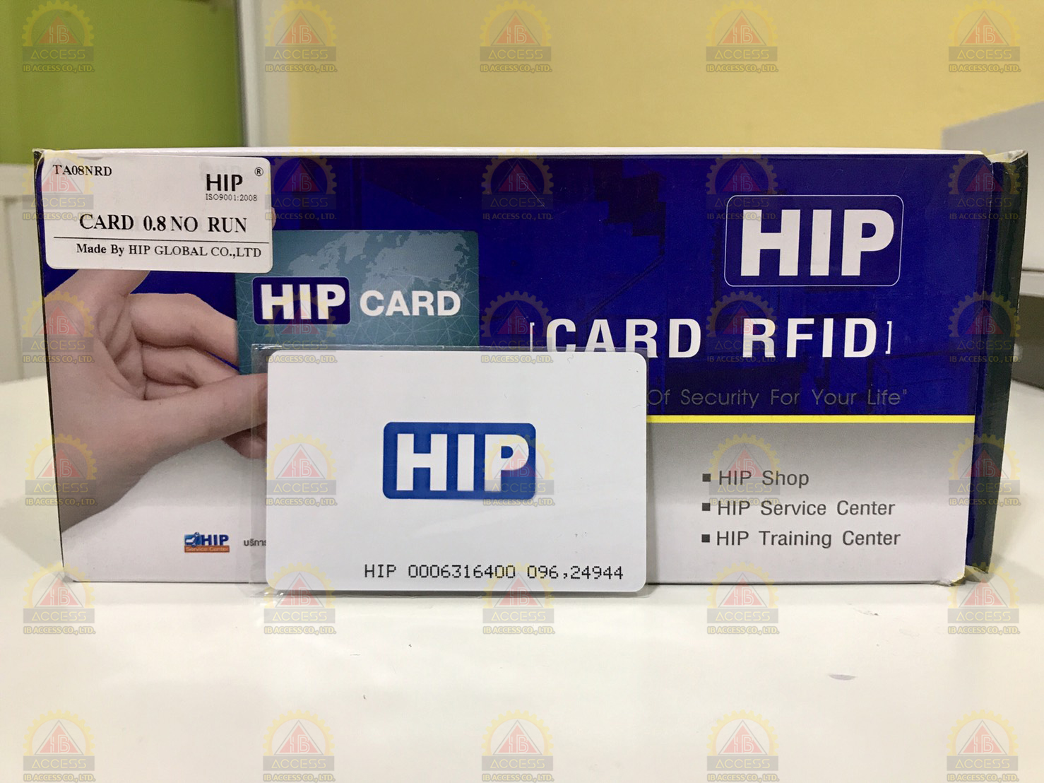 บัตรคีย์การ์ด Proximity Card แบบบาง 0.8 mm. ยี่ห้อ HIP (เรียงเลข)