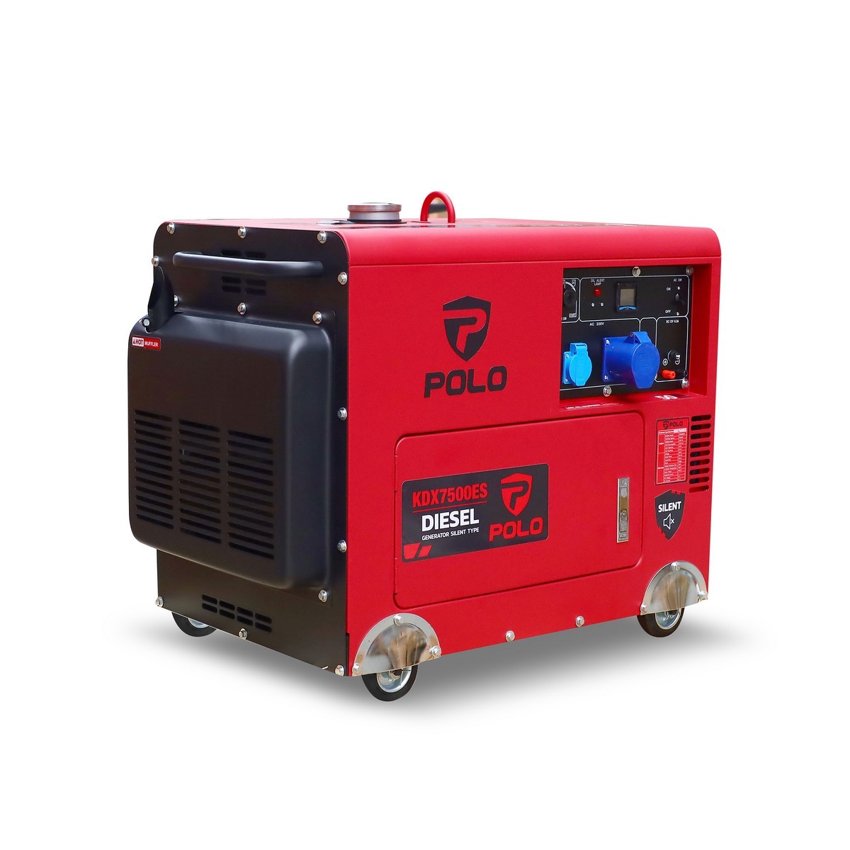 เครื่องปั่นไฟดีเซล Silent Type 5.5 kW เครื่องยนต์ 9.0 แรงม้า POLO รุ่น KDX7500ES