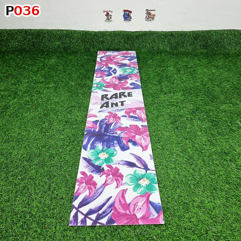 0303 สติ๊กเกอร์ กระดาษทราย 120x26 cm สำหรับ สเก็ตบอร์ด เซิร์ฟสเก็ต ลองบอร์ด Graphic Grip Tape skateboard longboard surf skate