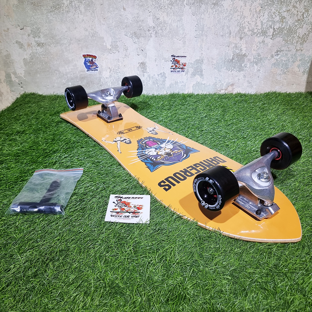 0202 Surfskate เซิร์ฟสเก็ต 66 sixty-six ขนาด 32-34" ทรัค บูชชิ่ง เล่นง่าย