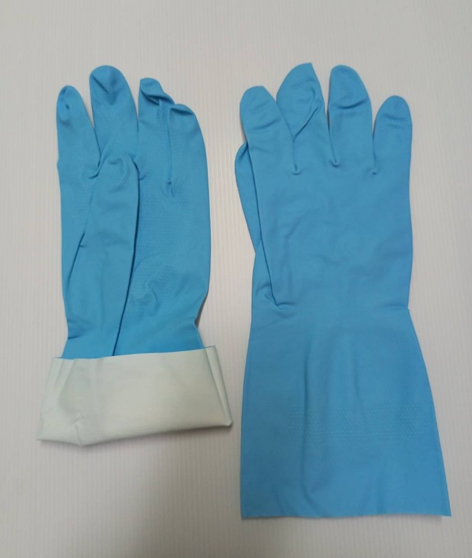 [ยกโหล 12 คู่] HDBY ถุงมือเฮฟวีดิวตี้ไนไตร ยาว 13 นิ้ว หนา 14 มิล ฝ่ามือหยาบแบบรังผึ้ง แบรนด์ ดูราเซฟ