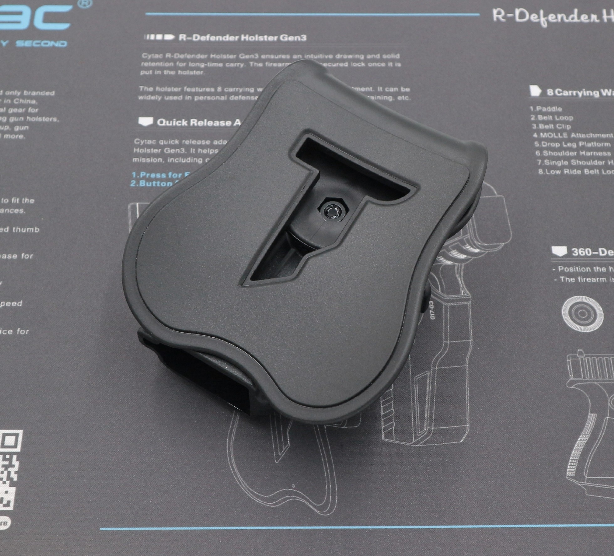 CYTAC ซองพกนอกปลดล็อคนิ้วชี้ Springfield Hellcat H11 (K0500)