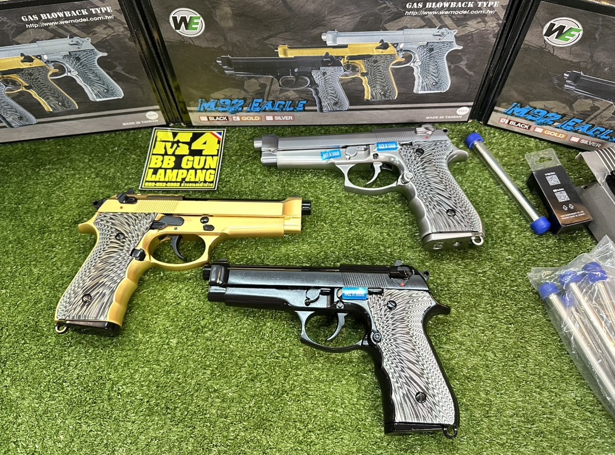 WE M92 EAGLE Full Auto GBB (Silver)