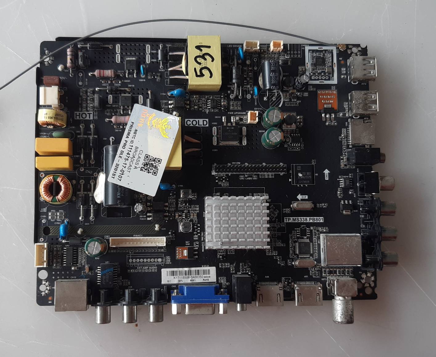 อันที่ 531 PRISMAPRO DLE-3201AT ซีสเตร็ม TP.MS801 ดีเทสแล้ว
