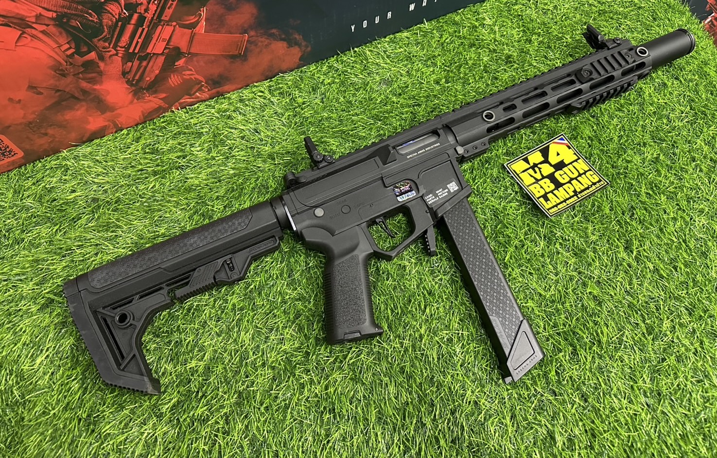 Specna Arms SA-FX02 FLEX™ HAL ETU : AR9 Custom (Black)