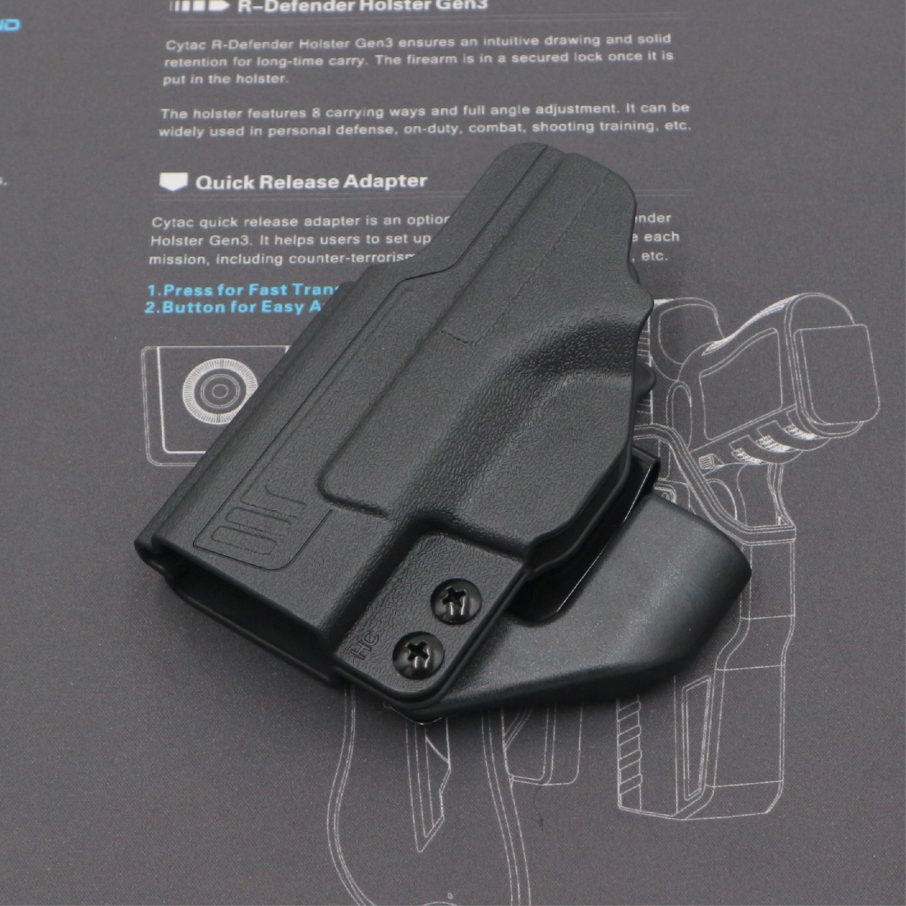ซองพกใน Polymer รุ่น I-Mini-guard Spring field Hellcat H11 Gen3 series (K0420)