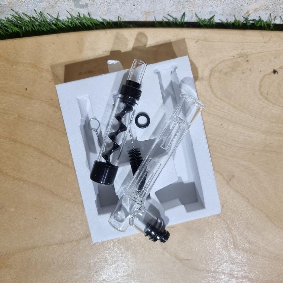 [1006] ท่ออเนกประสงค์ Twisty Glass Blunt พร้อม อุปกรณ์ทำความสะอาด ขนาดเล็ก พกง่าย chillum