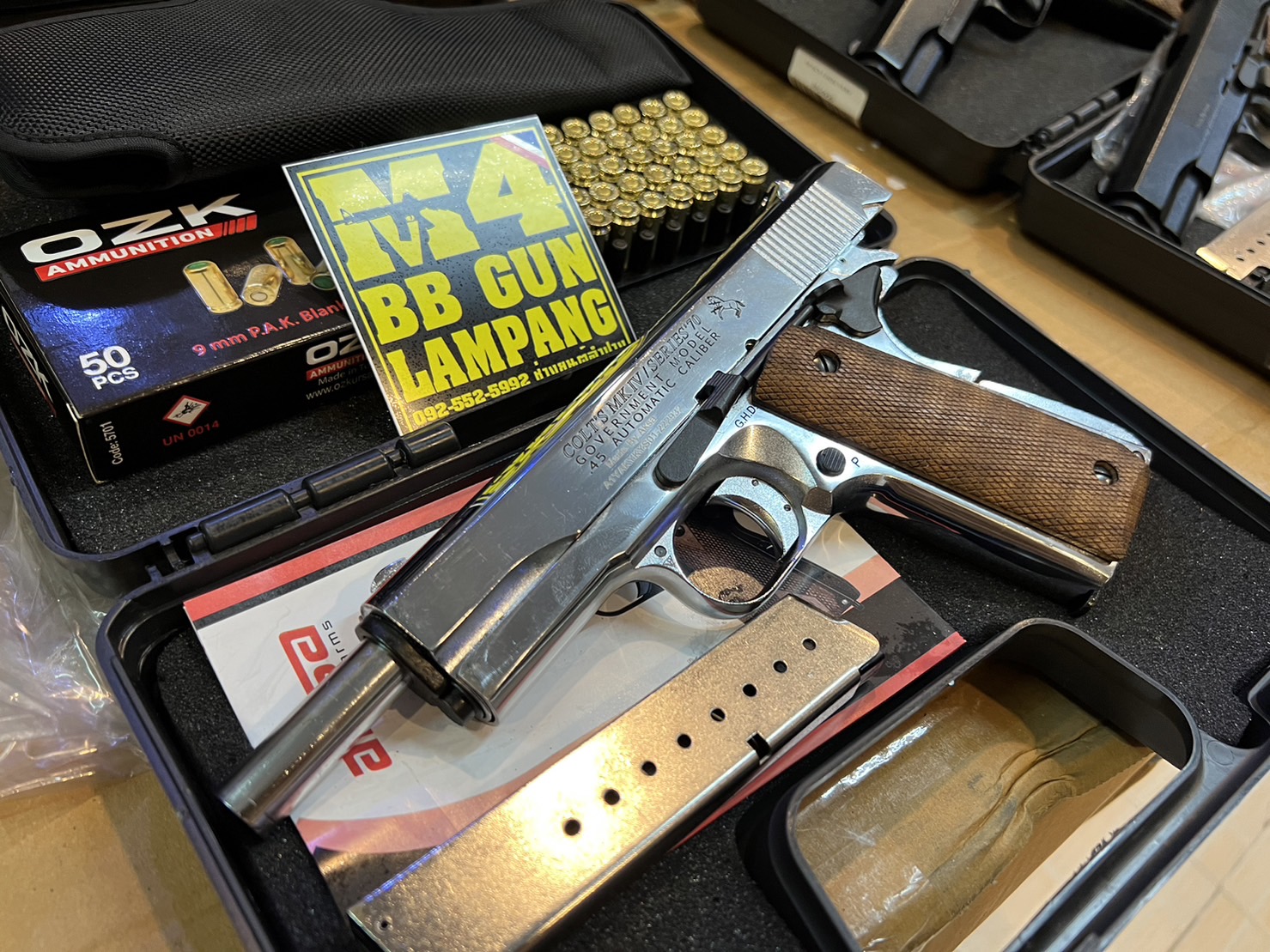 AKSA COLT 1911 ลาย Series 70 สีเงินเงา