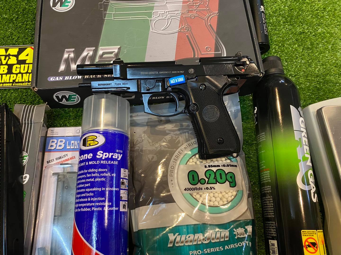 WE - M9A1 Beretta (Full Auto) - สีดำ