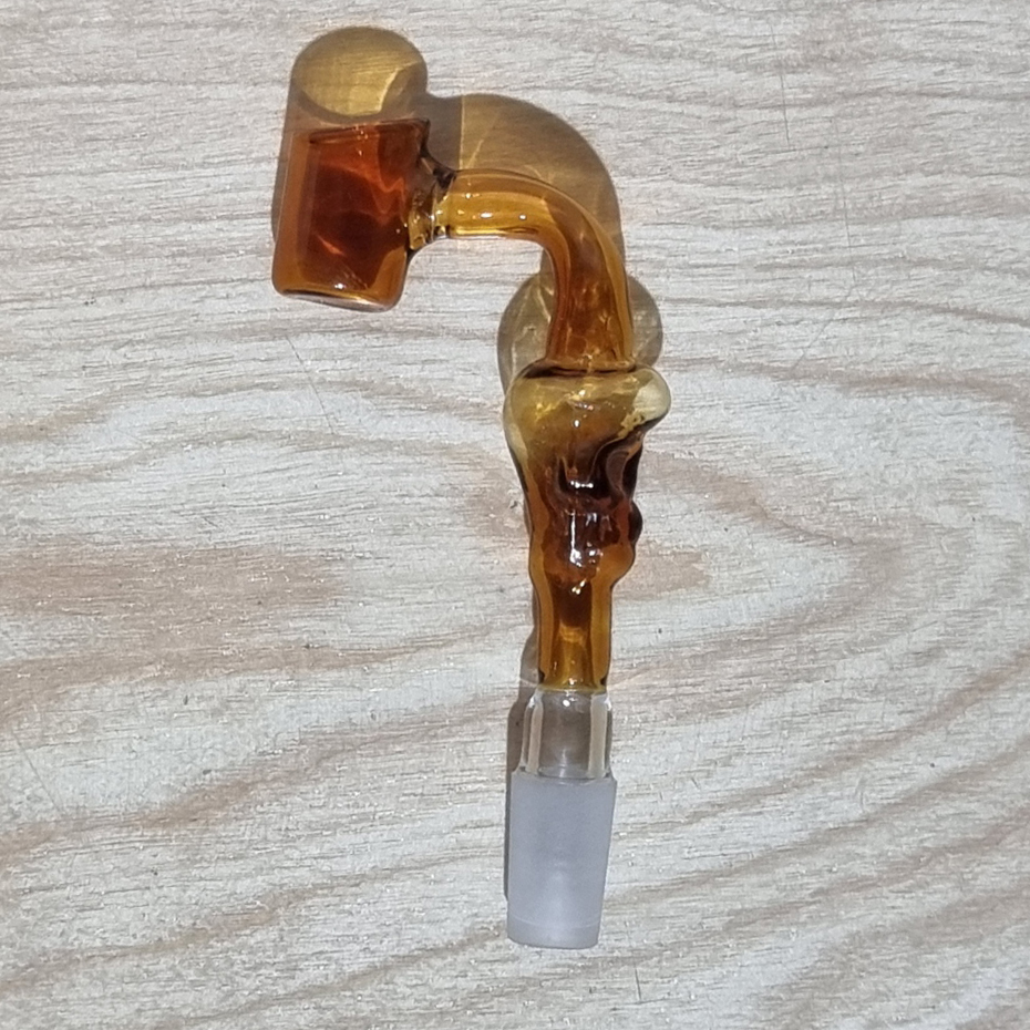 [1005] บัวผัน Wax Dab hash ขนาด 14mm ลงสี ลายกระโหลก ทรงกระบอก