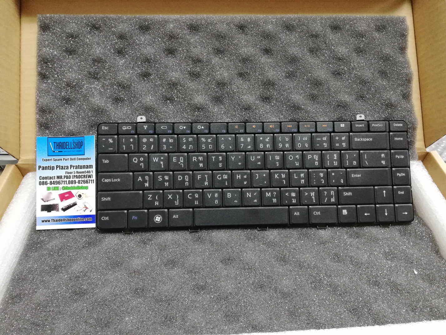Keyboard Dell Inspiron 1464 Thai/Eng (Part:X5PHC) ของแท้จาก Dell