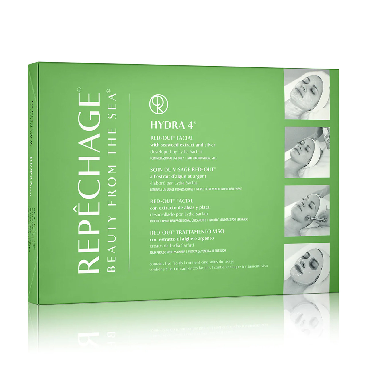 Repechage Hydra 4 Red-Out Facial With Micro Silver and Anti-Oxidants - 5 Treatments ทำได้ 5 ครั้ง exp. 09 May 2026 0 กก.