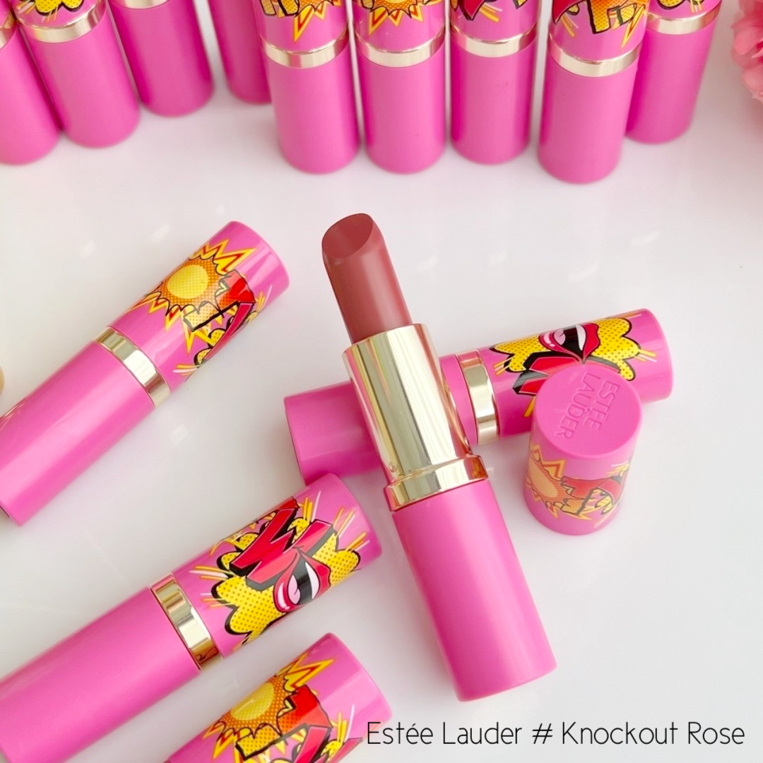 ลิปสติก Estee Lauder Rouge a Levres Limited Lipstick 3.5g. # Knockout Rose (No Box)