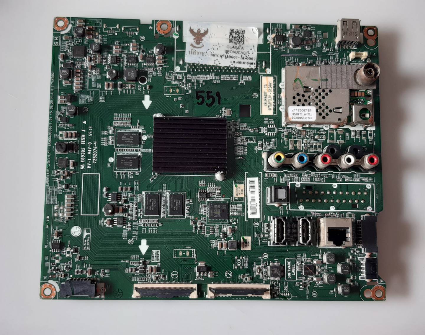 อันที่ 551 LG 49UF640T ซีสเตร็ม EAX66485504 ดีเทสแล้ว