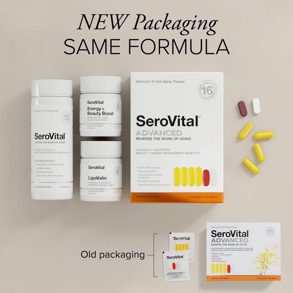 SeroVital Advanced Reverse the Sign of Aging 120 Capsules+60 Tablets 0 กก.