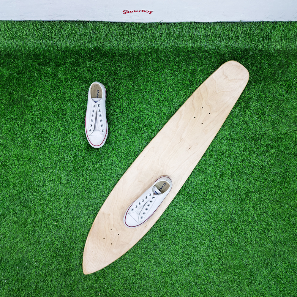 [0301] บอร์ดไม้เซิร์ฟสเก็ต ขนาด 36x8.5นิ้ว WB19นิ้ว และ 44x9.5นิ้ว WB24นิ้ว มี Tail หน้า-หลัง มี Concave หนา 1cm longboard surf skate deck