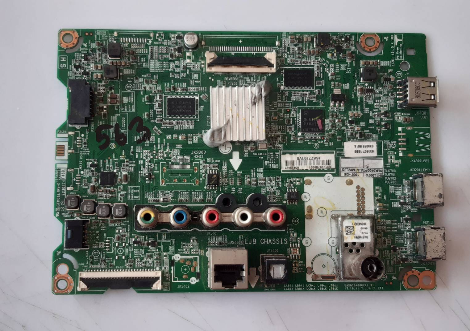 อันที่ 563 LG 43LK5400PTA ซีสเตร็ม LJ8 CHASSIS EBL61919901 EAX67848002 ดีเทสแล้ว