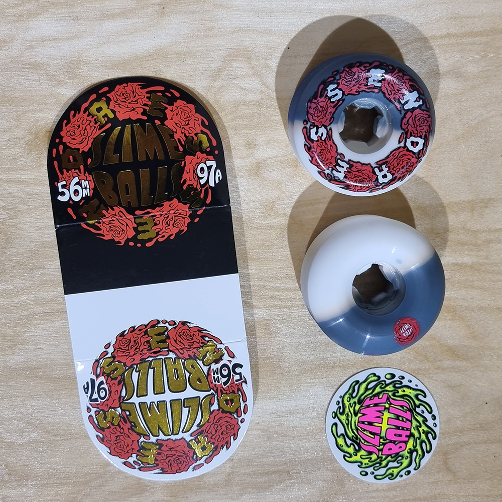 [0315] ล้อ Slime Balls 56mm แข็ง 97A 99A รุ่น SantaCruz, Vomits, berger