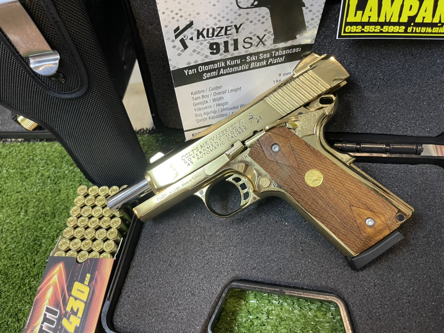 KUZEY M1911 ลาย Series 70 ลำกล้อง 4" ทอง