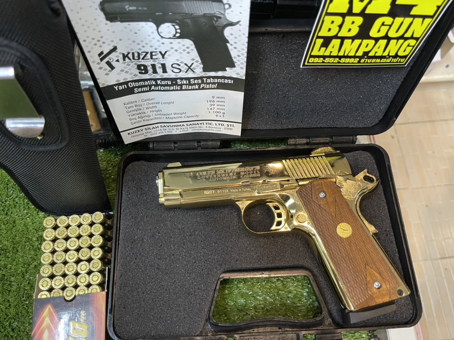 KUZEY M1911 ลาย Series 70 ลำกล้อง 4" ทอง