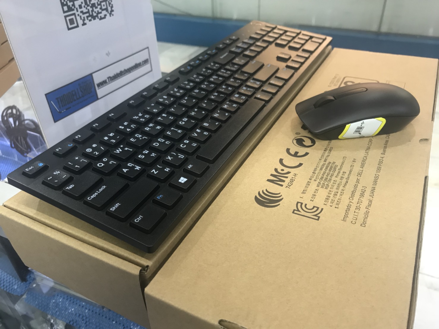 Dell wireless keyboard and Mouse (T/E) KM636 Black - S&P (ของแท้)