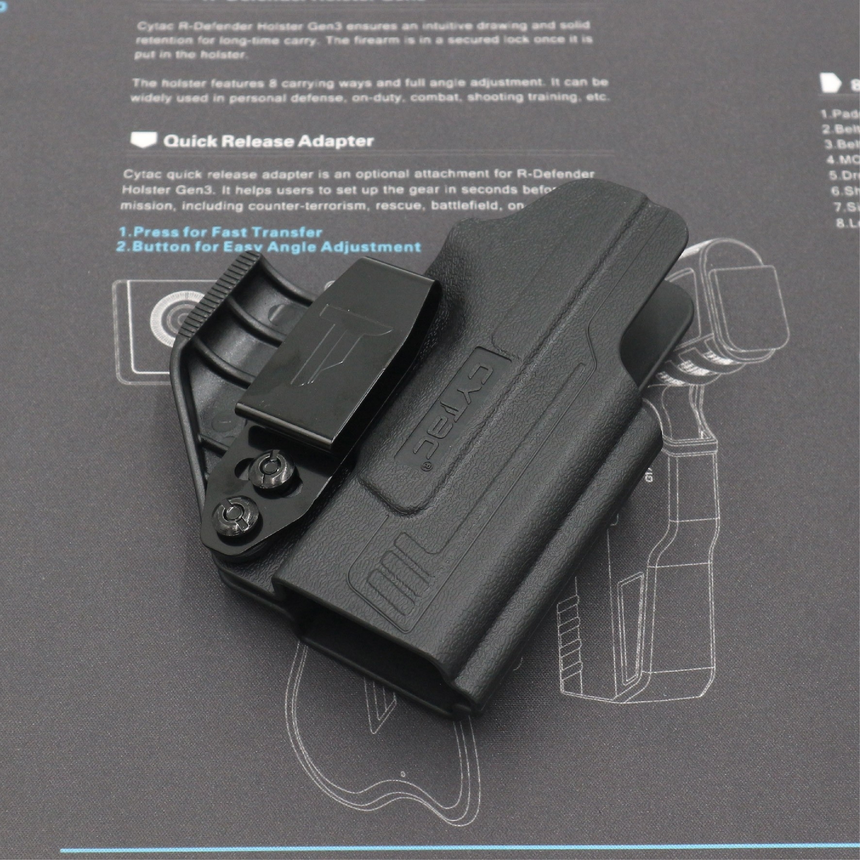ซองพกใน Polymer รุ่น I-Mini-guard Spring field Hellcat H11 Gen3 series (K0420)