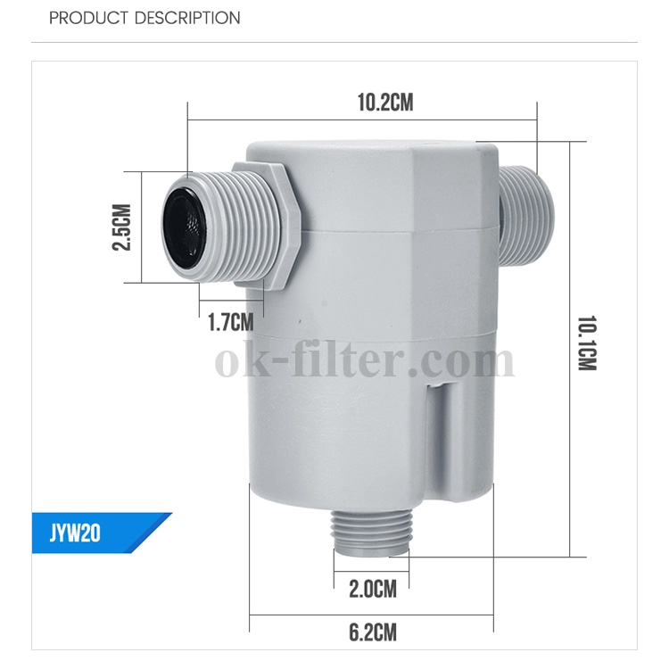 วาล์วควบคุมระดับน้ำอัตโนมัติ 3/4 นิ้ว (6 หุน) JUNY