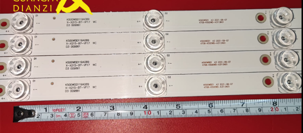 หลอดใหม่ถอดอันที่ 113 ACONATIC 50US534AN หลอด9ดวง4แถว 4708-K500WD-A4113N01