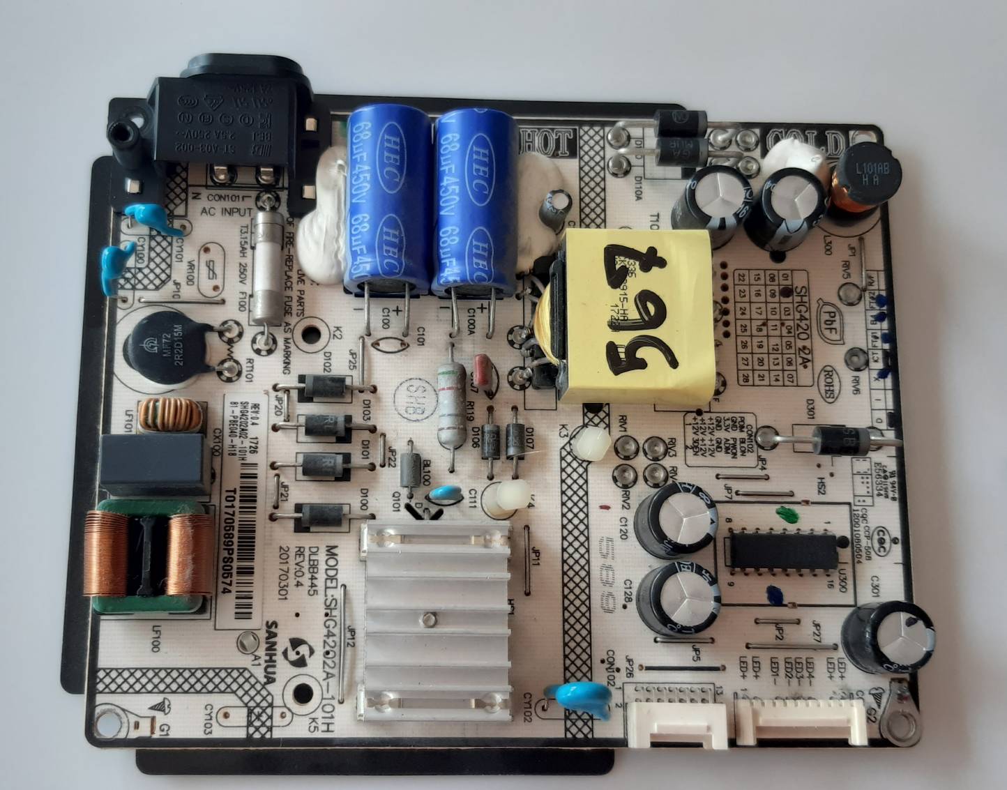 อันที่ 526 TCL 43P2US ซัฟฟลาย SHG4202A-101H DLBB445 ดีเทสแล้ว
