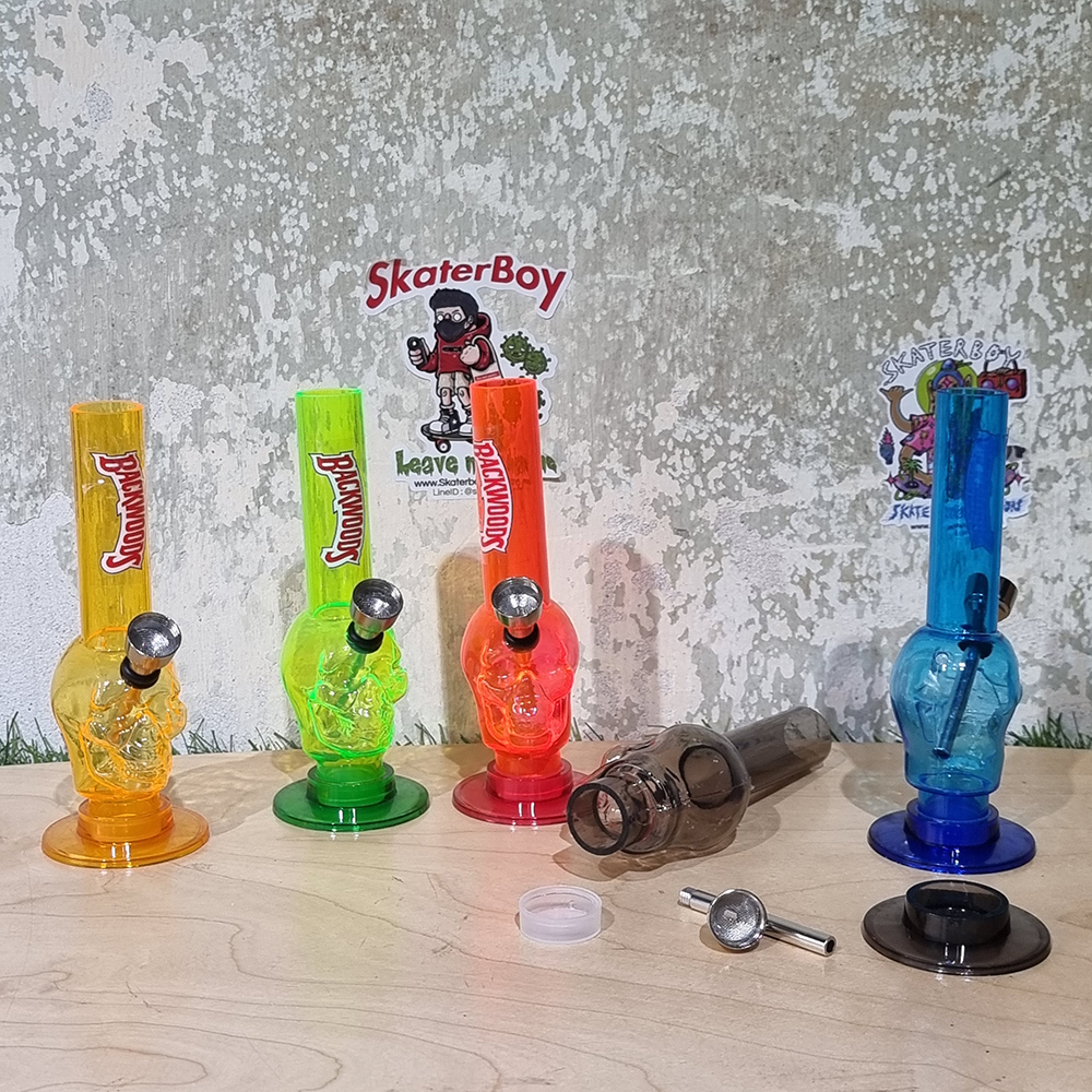 [1004] ท่ออเนกประสงค์ ขนาดพกพา สูง6นิ้ว ลายหัวกระโหลก พร้อมตะแกรงกรอง