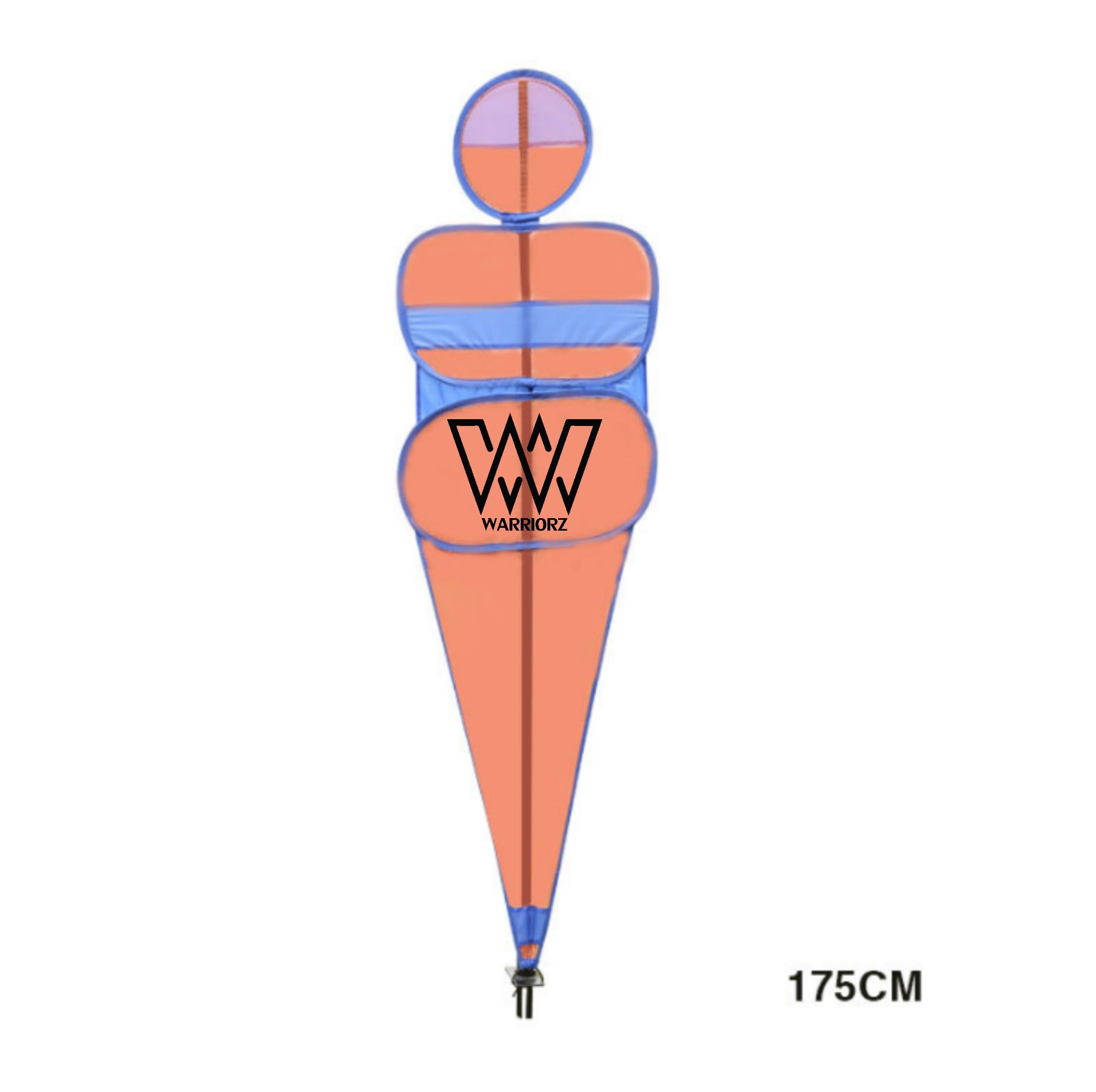 หุ่นกำแพง 175 cm ฐานเข็ม (สีส้ม)