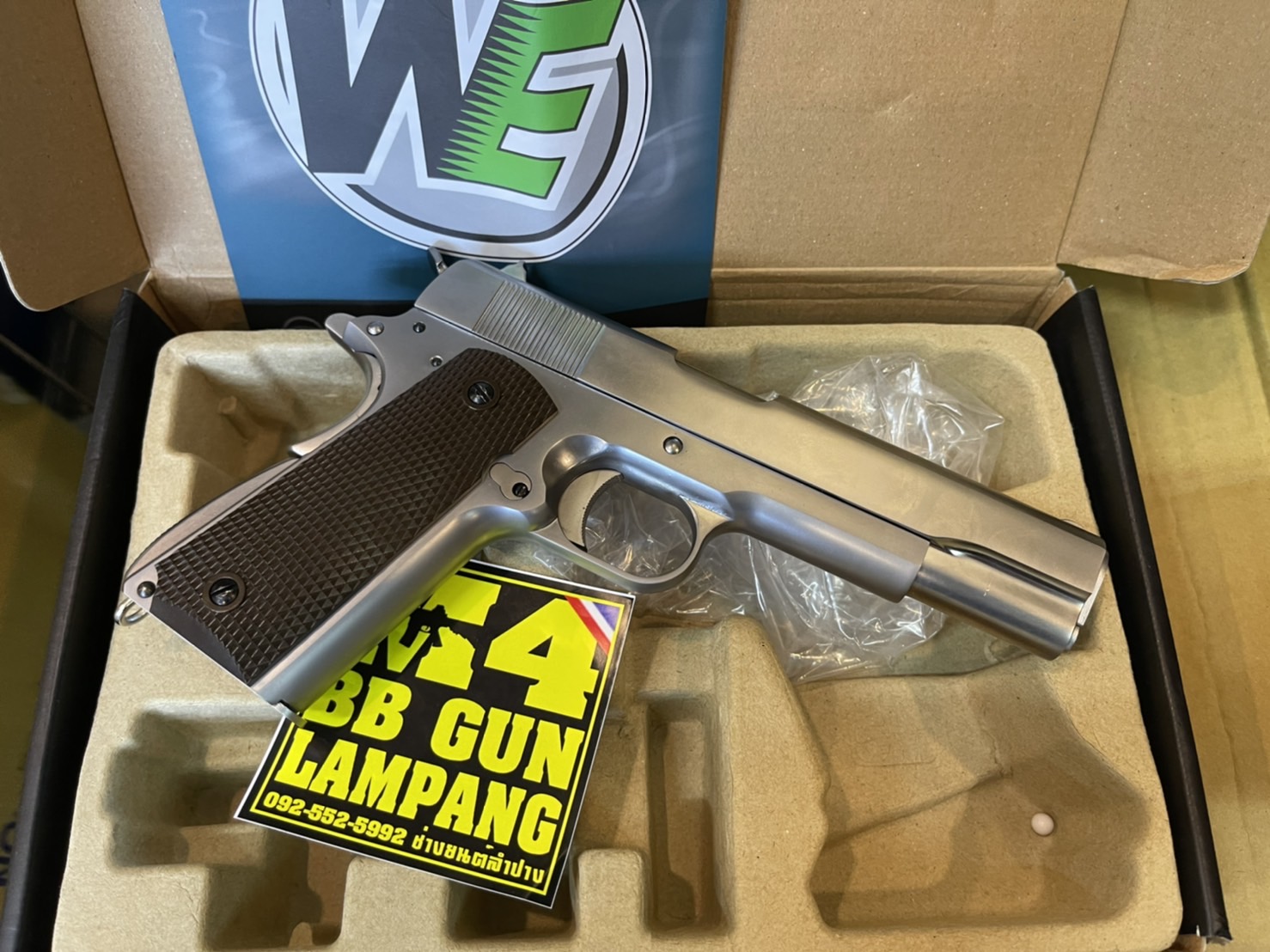 WE - Colt M1911A1 - สีเงินเงา