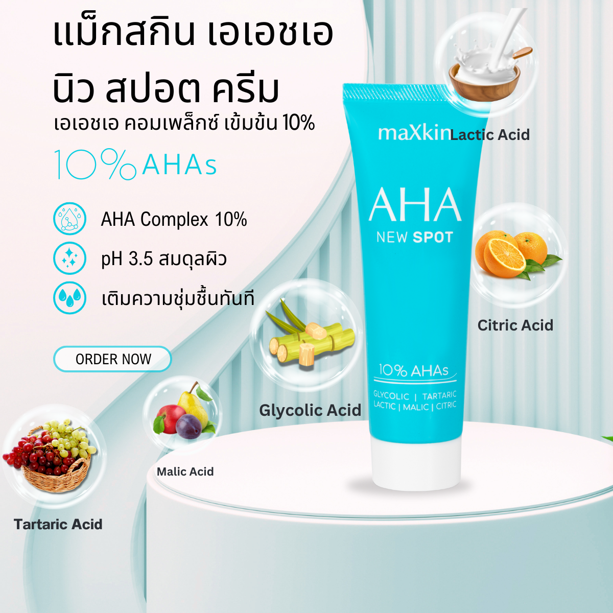 maXkin AHA NEW SPOT (แม็กสกิน เอเอชเอ นิว สปอต) ขนาด 10 กรัม