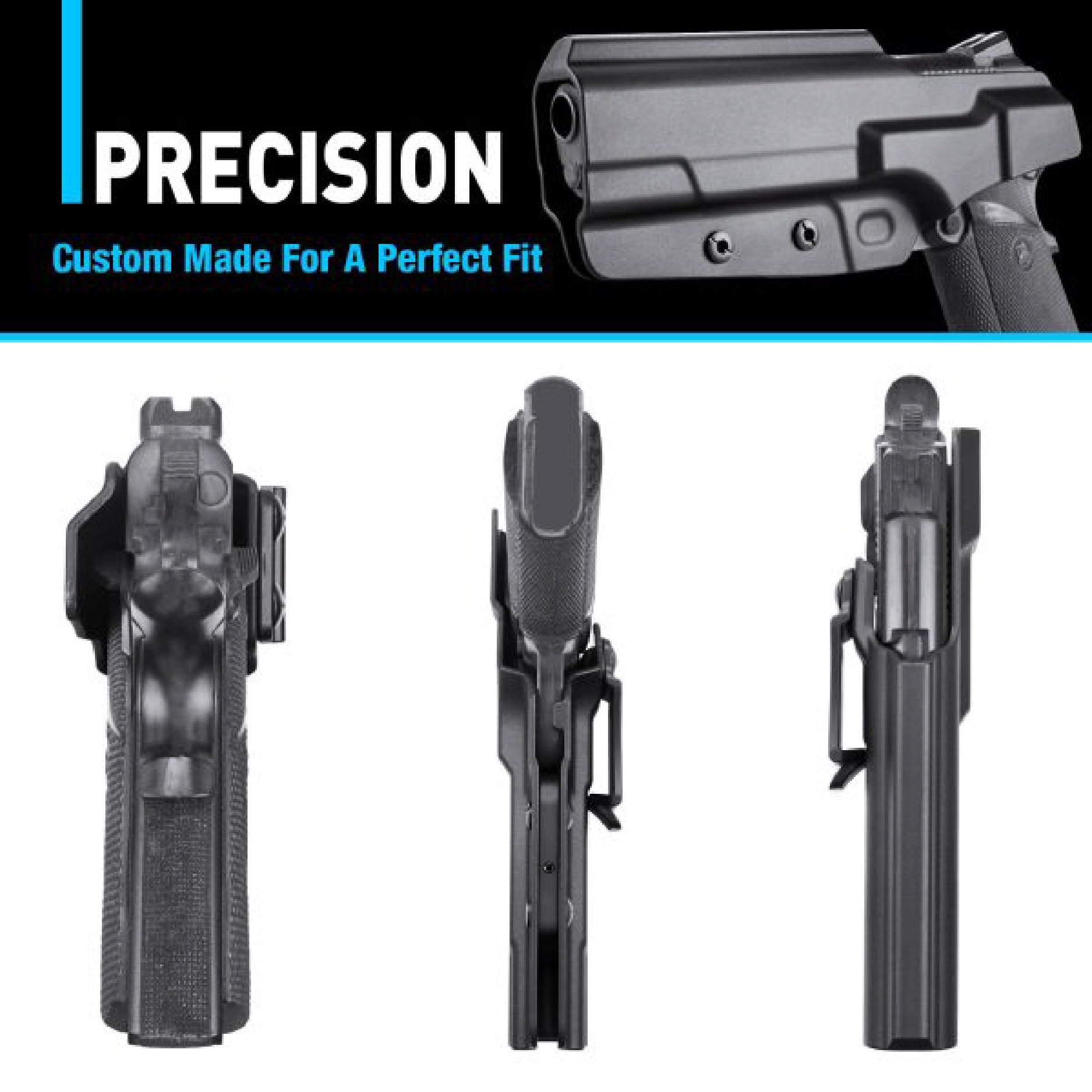 ซองปืนพกใน Polymer 1911 5” ( Gun Flower ) (K0300)