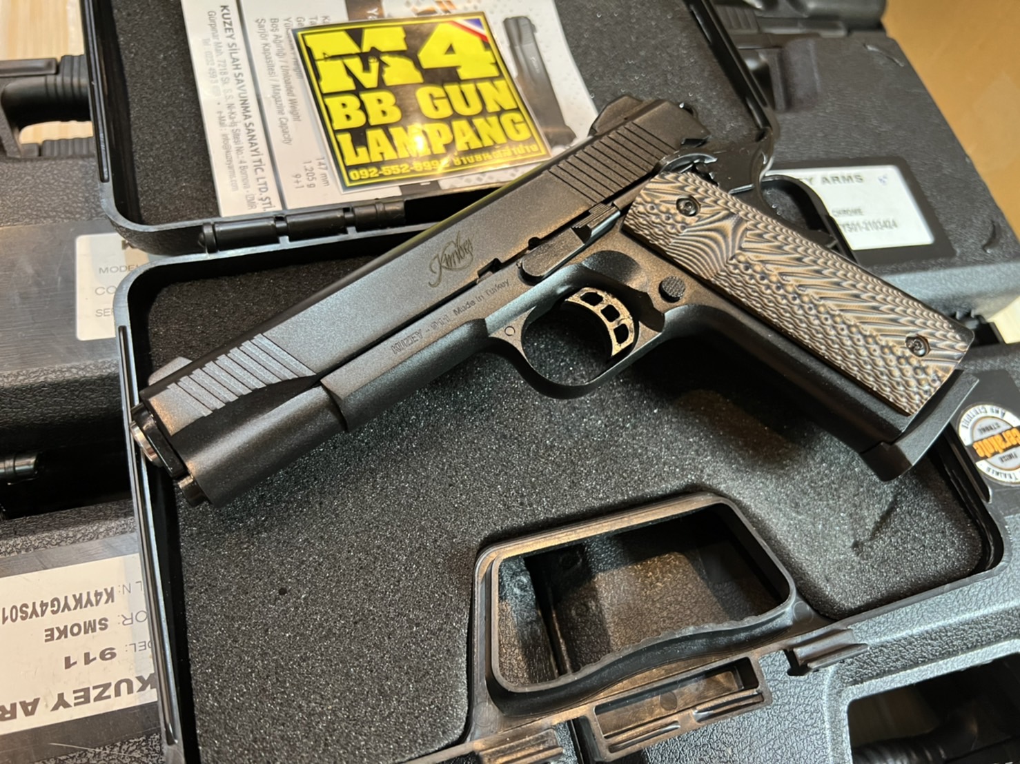 KUZEY M1911 ลาย KIMBER ลำกล้อง 5" สีดำ