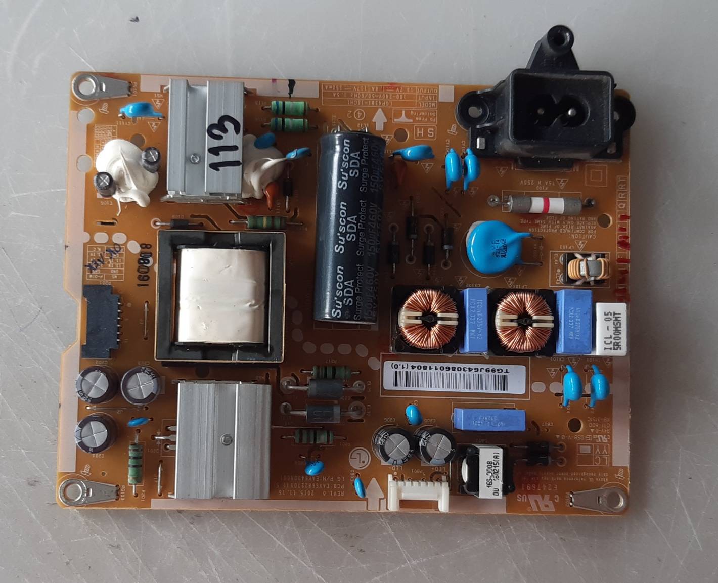 อันที่ 113 LG 43LW310C ซัฟฟลาย EAX66822701 ดีเทสแล้ว