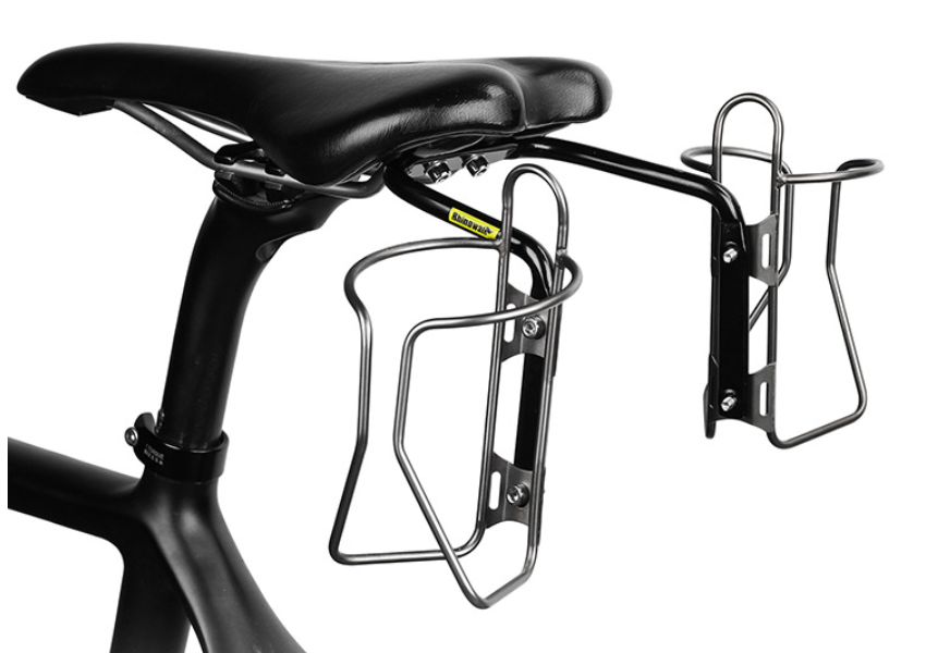 [0901] อุปกรณ์เสริม เบาะจักรยาน ติดกระติกน้ำ แบตเตอรี่เสริม จักรยานไฟฟ้า 2ช่อง เดินทางไกล travel bike