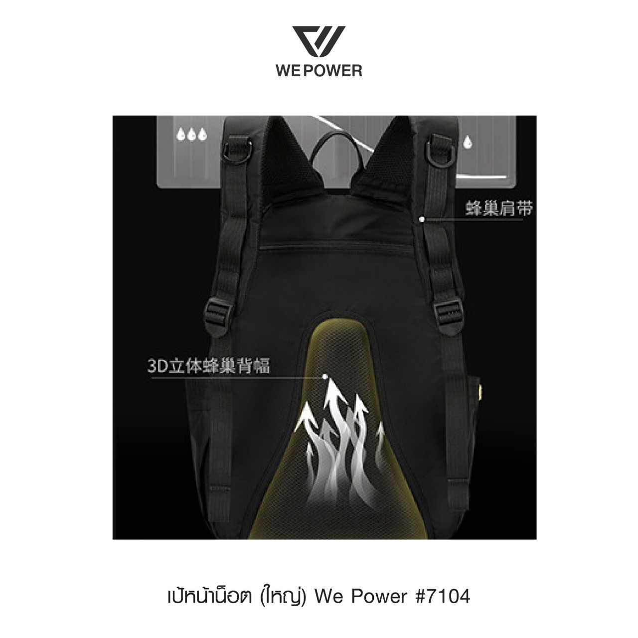 เป้หน้าน็อตใหญ่ We Power #7104 (K0350)