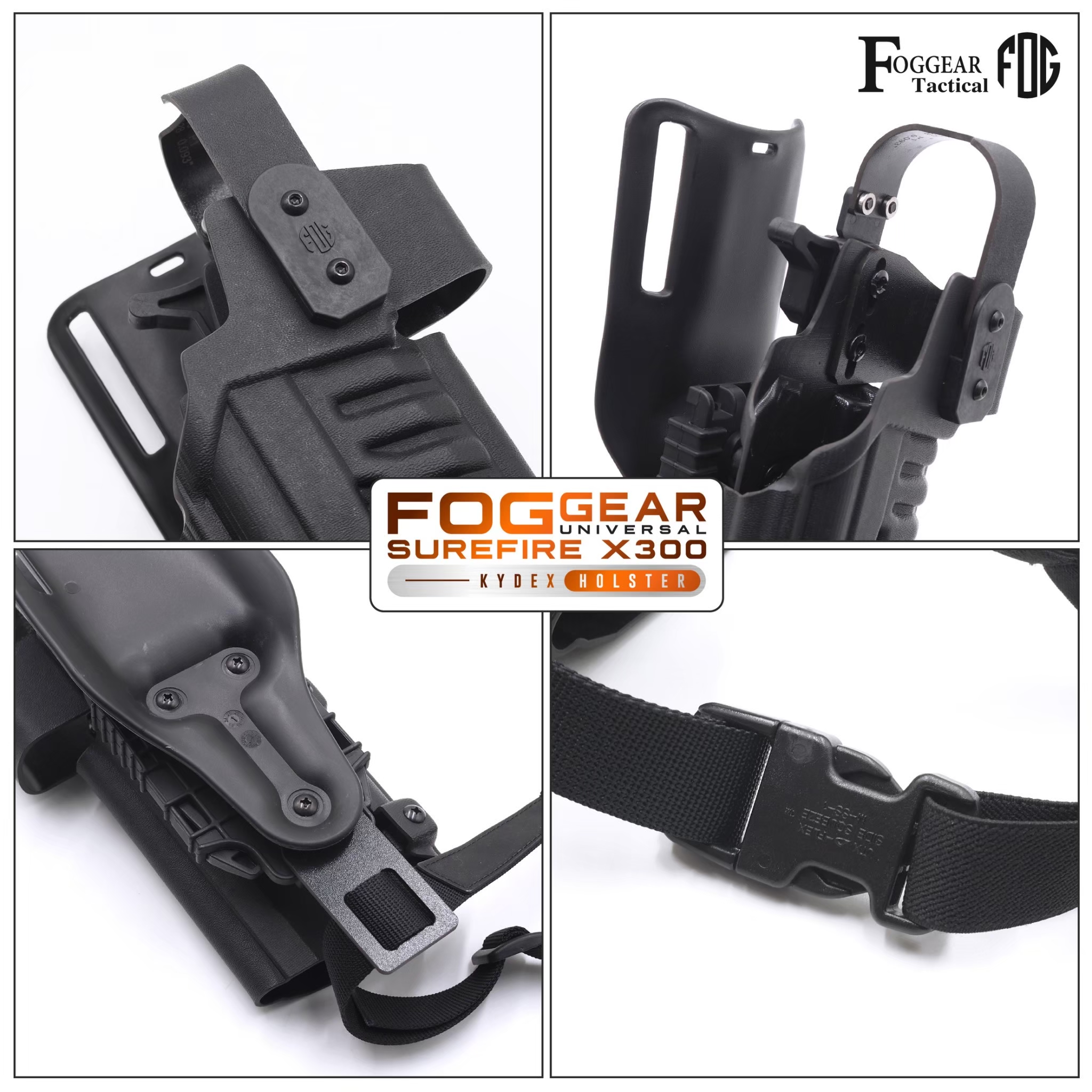 FogGear Universal Surefire X300 Kydex Holster (K2790)